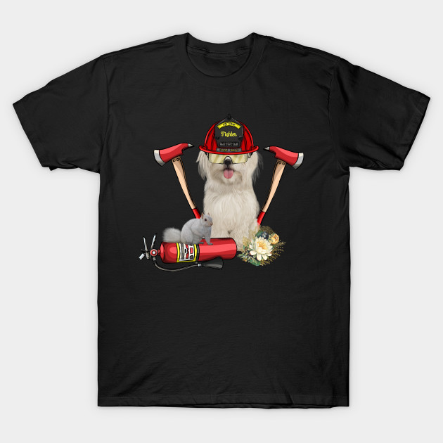 Funny cute firefighter dog by Nicky2342